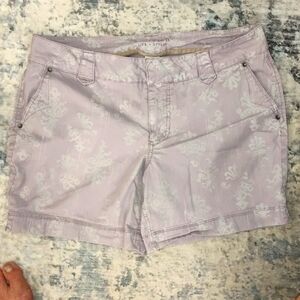 Lilac floral shorts sz 12